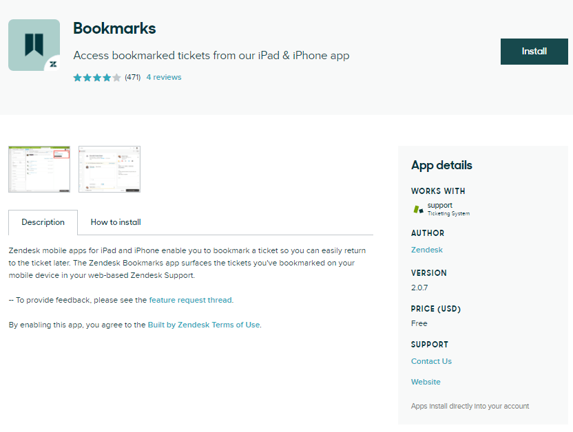 チケットのお気に入り機能がほしかったので、bookmarkアプリ使ってみた